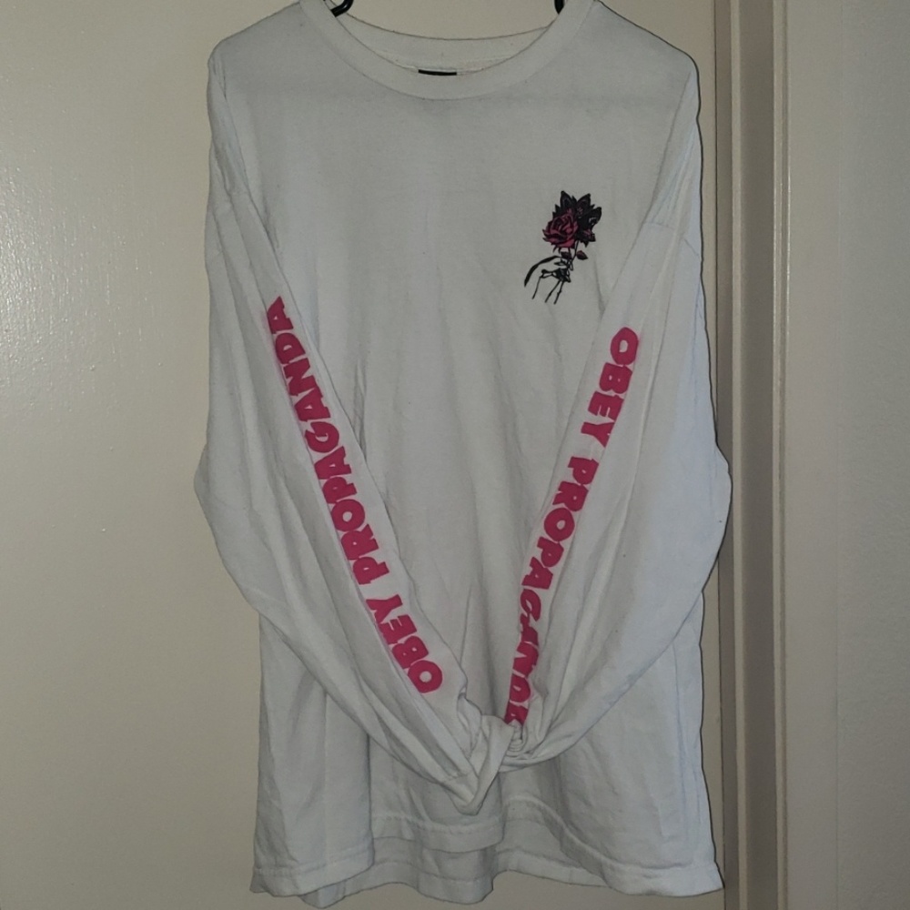 RARE!😲OBEY PROPAGANDA😲graphic shirt 90's - Picture 2 of 6